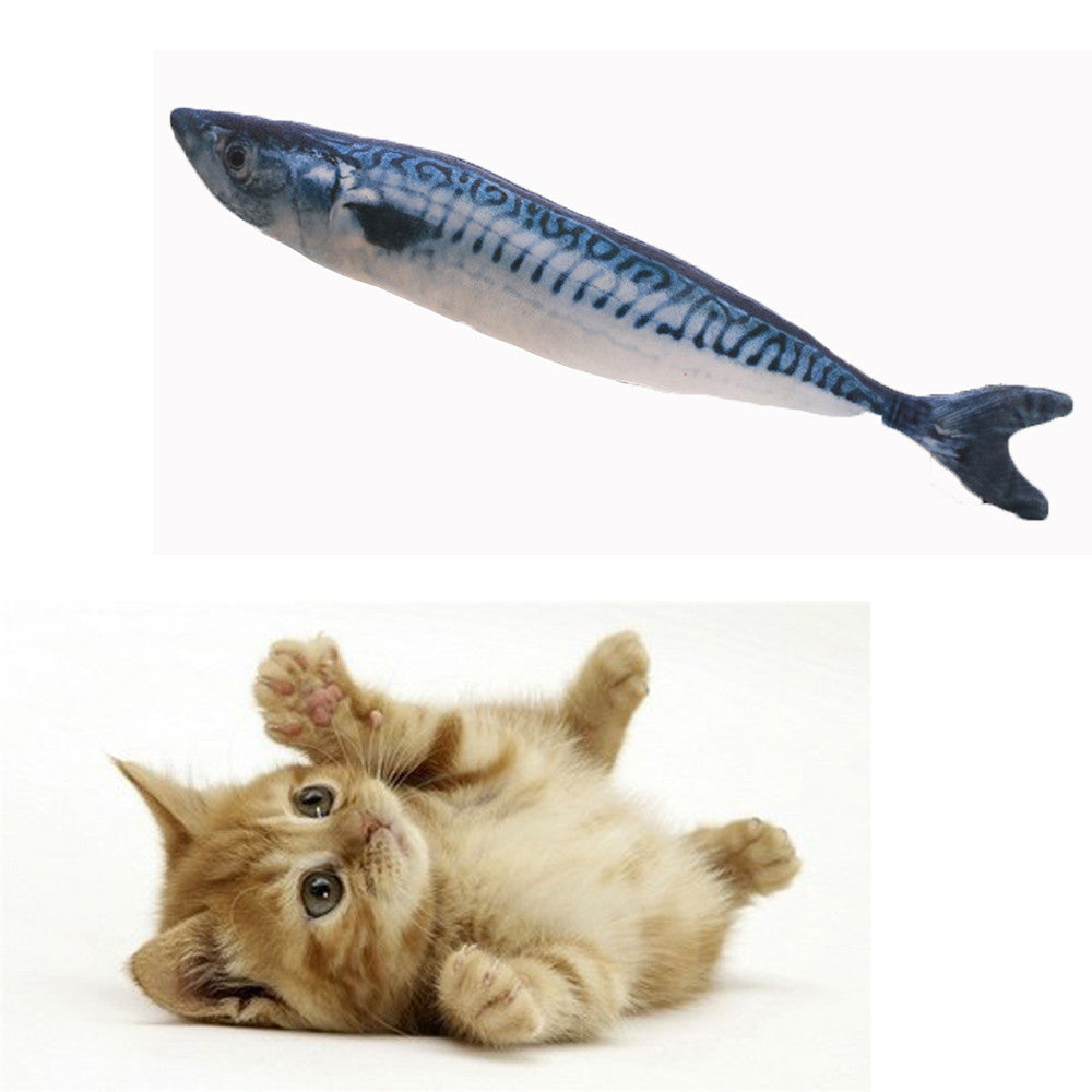 Cats Toys Kitten Chewing Dog Toy Stuffed Fish Mint Pet Interactive Supplies PUPPY B#