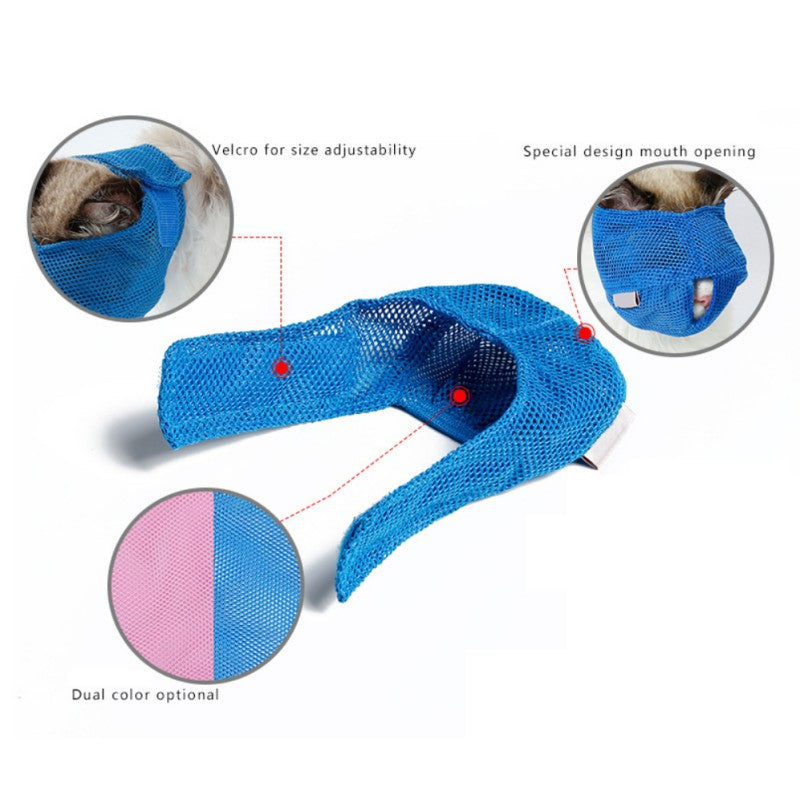 New Breathable Mesh Cat Color Blue/Pink Anti Bite Muzzles Cat Travel Tool Bath Beauty Grooming Supplies Cat Bathing Bag S/L