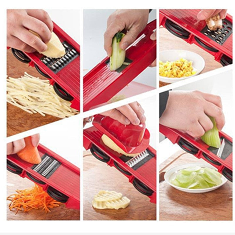 Stainless Steel Blade Mandoline Kitchen Slicer