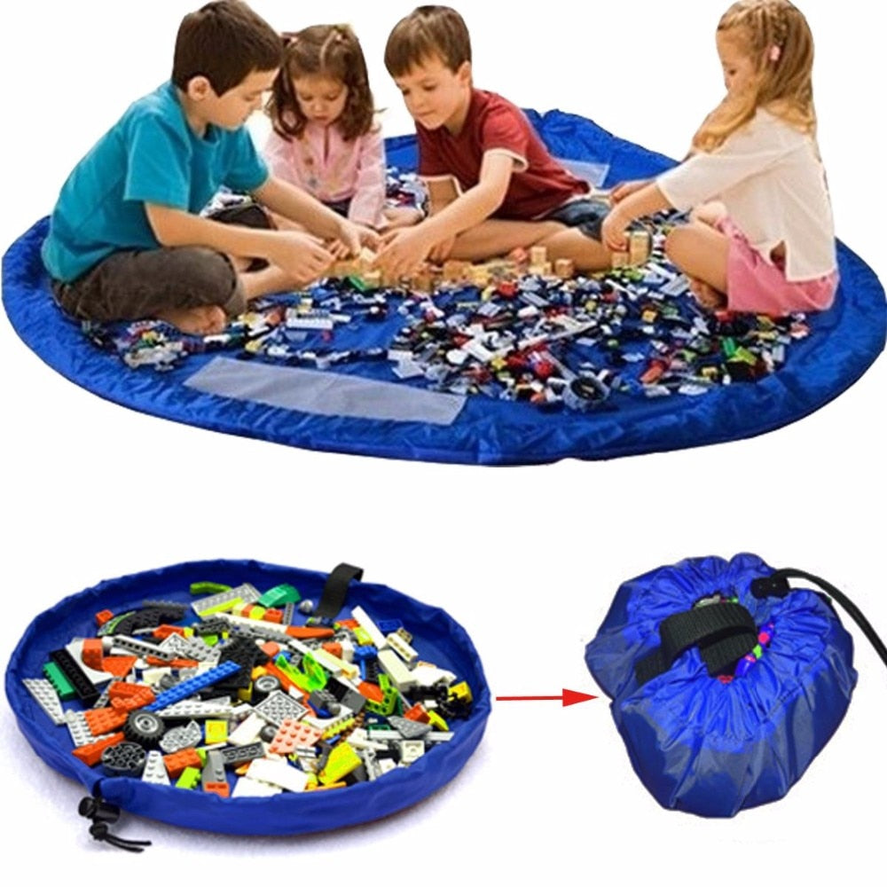 Nylon Toy Storage Play Mat & Bag