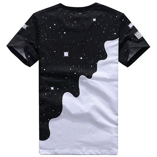 Men's Printed Inverted Milk 3D T shirt
