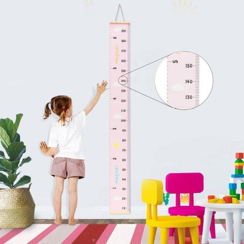 Scandinavian Style Baby Child Kids Height Ruler Growth Size Chart Height Measure Ruler Wall Sticker For Room Home Decoration INS
