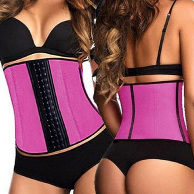 Women's 100% Latex 9 Steel Bone Slimming Shapewear Corset