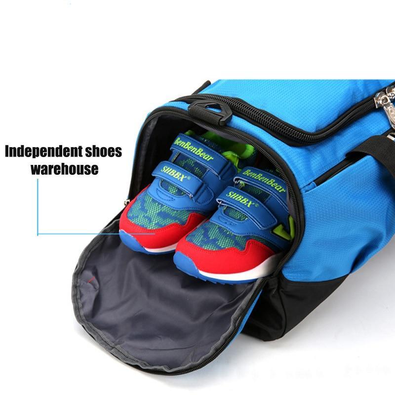 Professional Waterproof Fitness Trainers Bag with Shoes Pocket