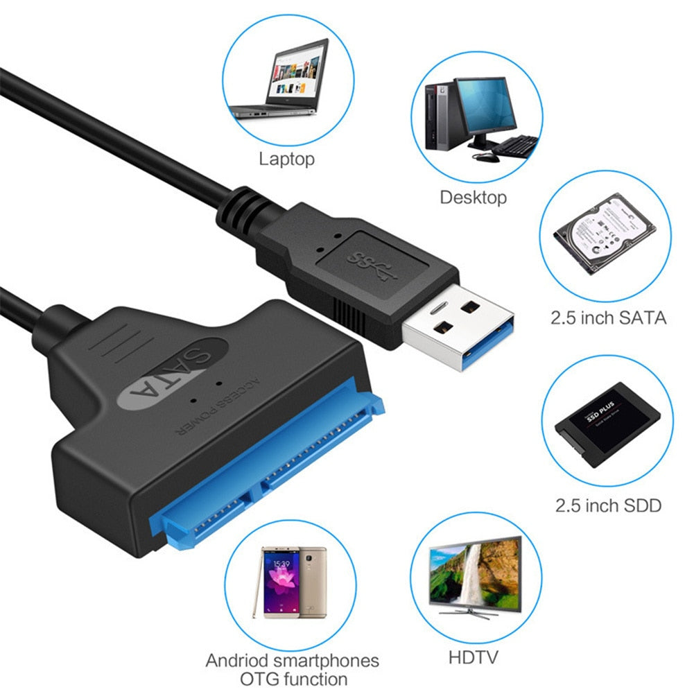 SATA 3 to USB 3.0 External Hard Drive Adapter Cable