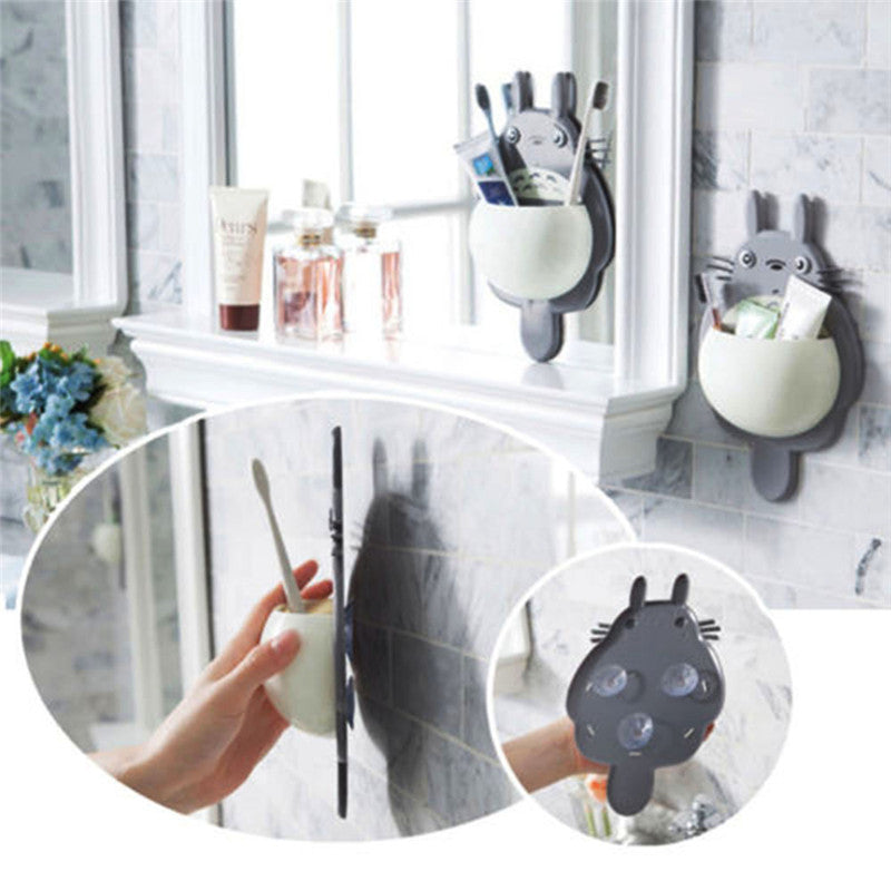 Mirror Mounted Bathroom Toothbrush Holder