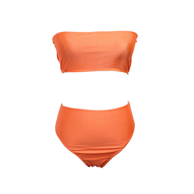 Women's Bikini Strapless Swimwear Bathing Suit