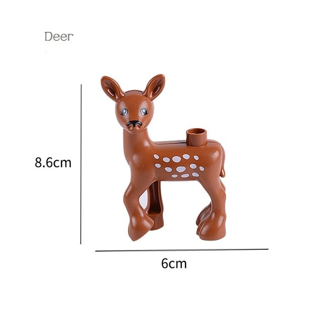 Animal Series Model Figures Big Building Blocks Animals Educational Toys For Kids Children Gift Compatible With Legoed Duploed