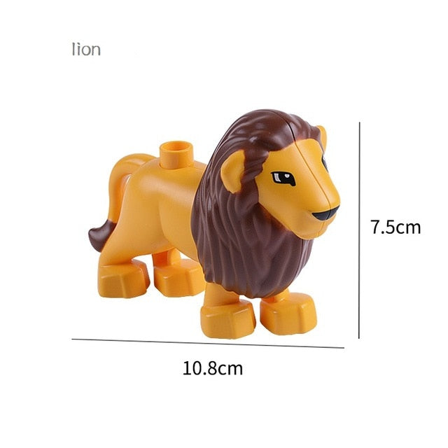 Animal Series Model Figures Big Building Blocks Animals Educational Toys For Kids Children Gift Compatible With Legoed Duploed