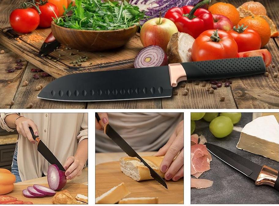 3 Piece: Elegant Stainless Steel Chef's Knife Set