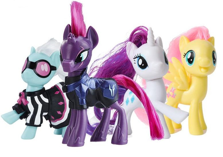 Hasbro My Little Pony Movie Toy Friendship is Magic Rainbow Pie Lyra Heartstring Rarity PVC Action Figure Collectible Model Doll