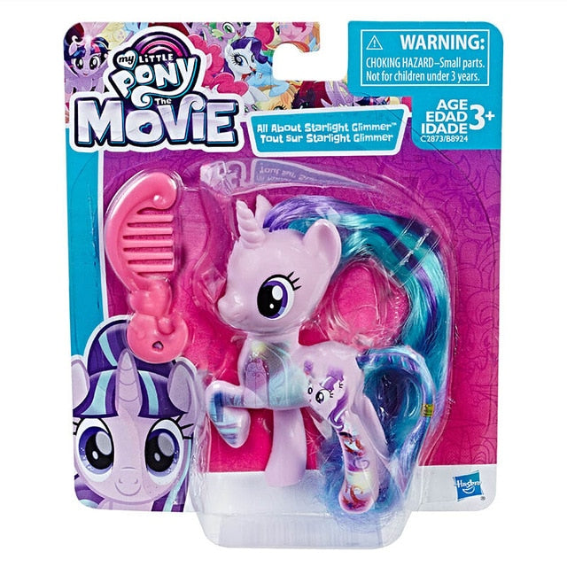 Hasbro My Little Pony Movie Toy Friendship is Magic Rainbow Pie Lyra Heartstring Rarity PVC Action Figure Collectible Model Doll