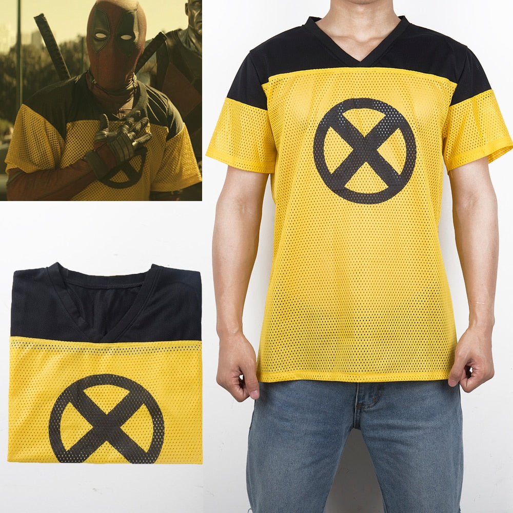Yellow X-Men Deadpool T-Shirt Costume