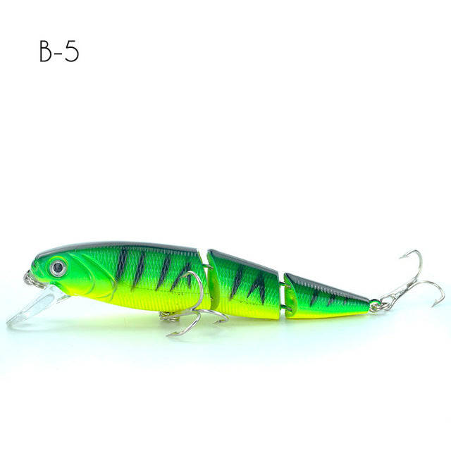 Fishing Lure Wobbler Lifelike 3 Segment Swimbait Crankbait Hard Bait Slow Artificial Lures Crankbait Minnow Holiday Gift