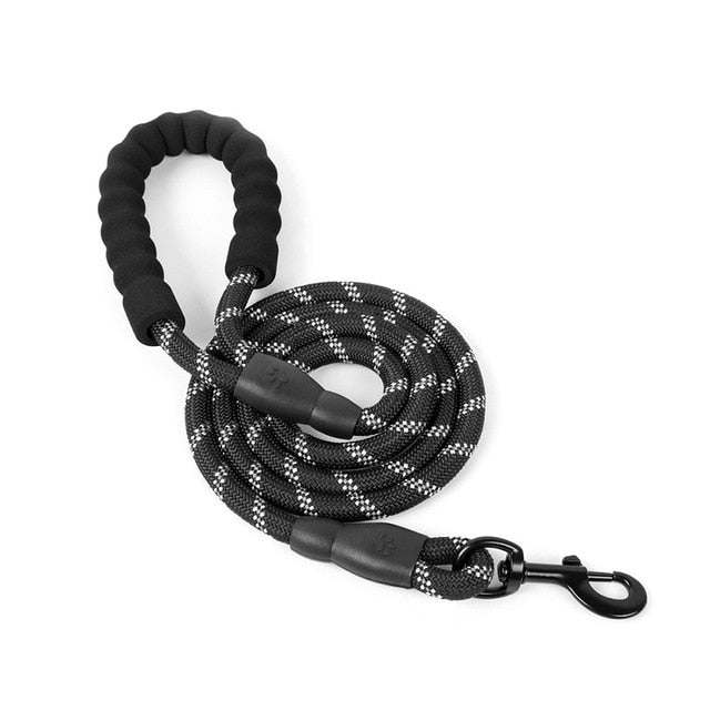 Heavy Duty Reflective Safety Dog Leash with Soft Foam Handle