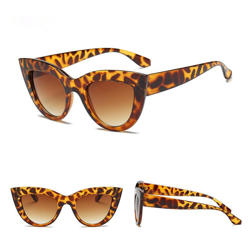 Women's Tinted Cat Eye Vintage Designer Sunglasses