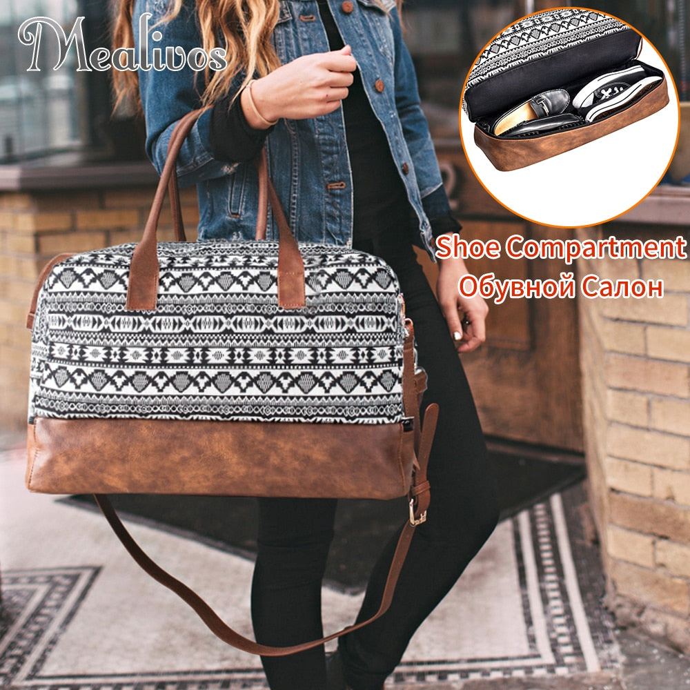 Women's Fashion Canvas Travel Bag