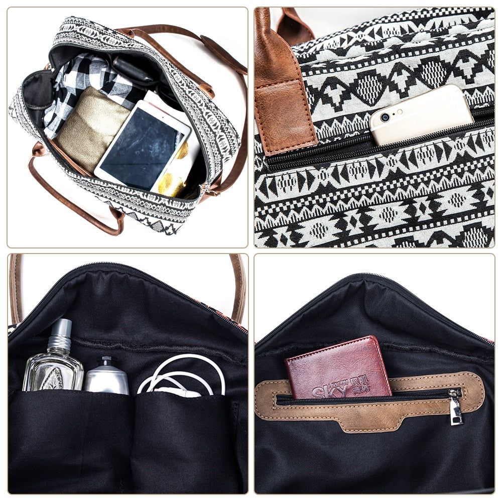 Women's Fashion Canvas Travel Bag