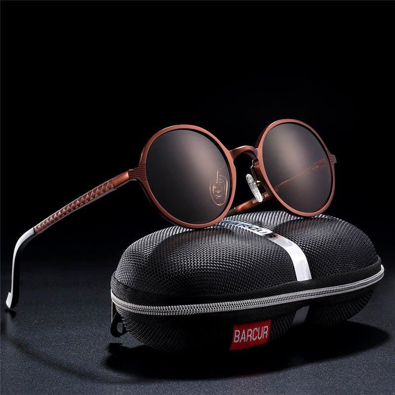 Hot Black Goggle Round Men Luxury Sunglasses