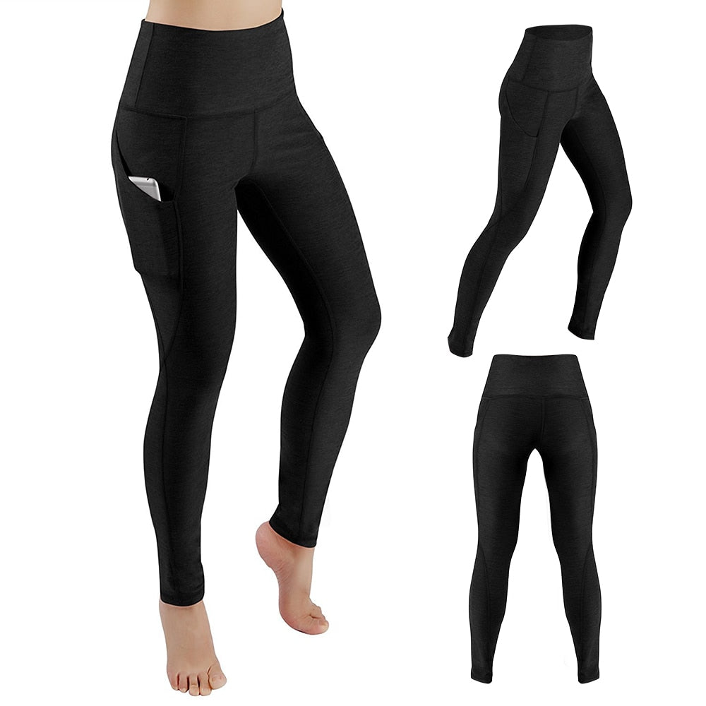 Women's High Waist Tummy Control Yoga Pants with Pocket