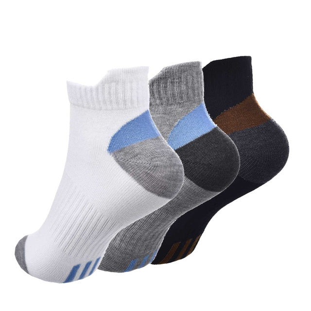 3 Pairs/Lot Cotton Mens Socks Trend Fashion Ankle Short Socks for Men 5 Color