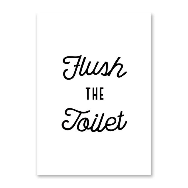 Wash Your Hands Black And White Poster And Print Washroom Decor Letter Modern Canvas Painting Wall Art Wall Picture For Bathroom