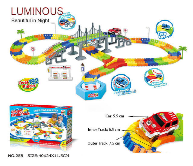 Mini Road Luminous Flexible Railroad Railway