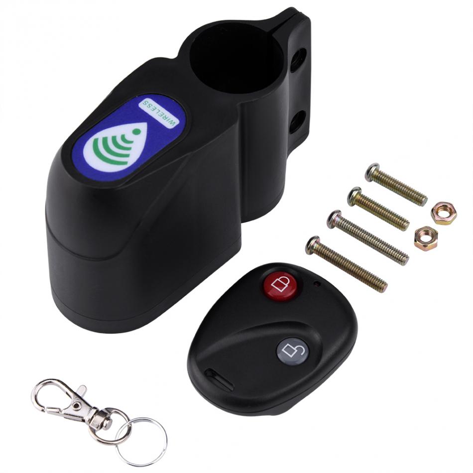 Anti-Theft Bicycle Security Lock with Wireless Remote and Alarm System