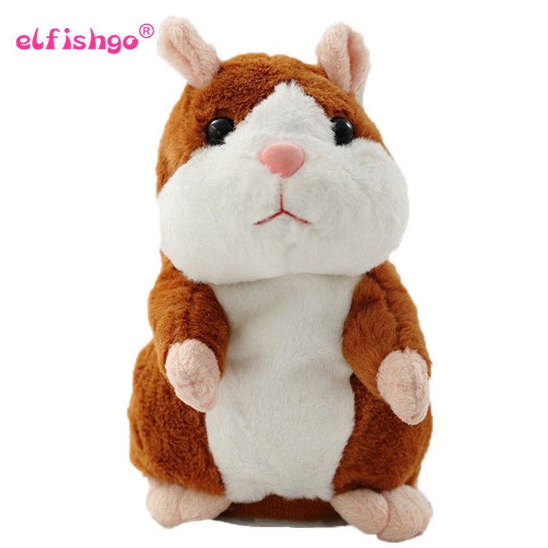 Talking Hamster Mouse Pet Plush Toy Hot Cute Speak Talking Sound Record Hamster Educational Toy for Children Gift