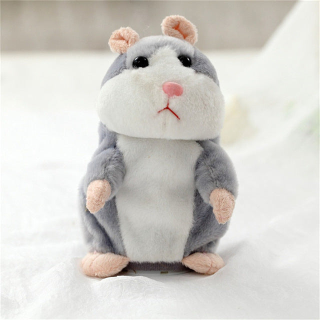 Talking Hamster Mouse Pet Plush Toy Hot Cute Speak Talking Sound Record Hamster Educational Toy for Children Gift