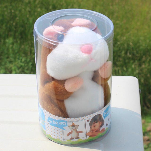 Talking Hamster Mouse Pet Plush Toy Hot Cute Speak Talking Sound Record Hamster Educational Toy for Children Gift