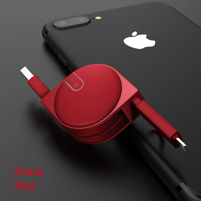 Portable Fast Charging Retractable USB Charge Cable