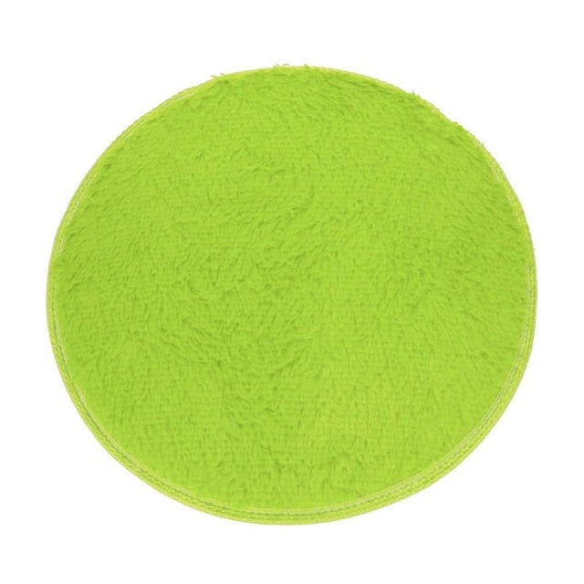 Circular Slip Resistant Decorative Floor Rug