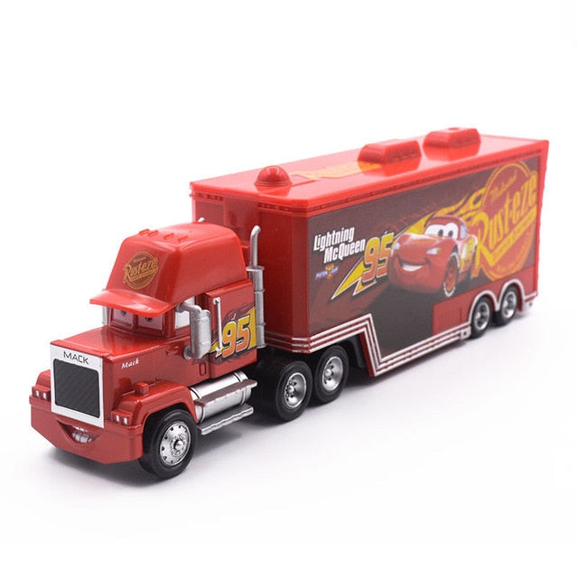 Disney Pixar Cars 2 3 Lightning McQueen Mack Uncle Truck Jackson Storm Cruz 1:55 Diecast Metal Alloy Car Model Children Toy