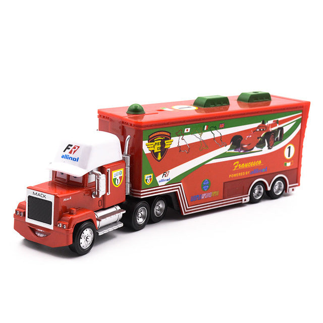 Disney Pixar Cars 2 3 Lightning McQueen Mack Uncle Truck Jackson Storm Cruz 1:55 Diecast Metal Alloy Car Model Children Toy