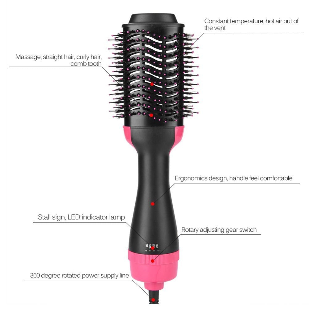 2-in-1 Multi-Functional Hair Dryer and Volumizer Straightening Brush
