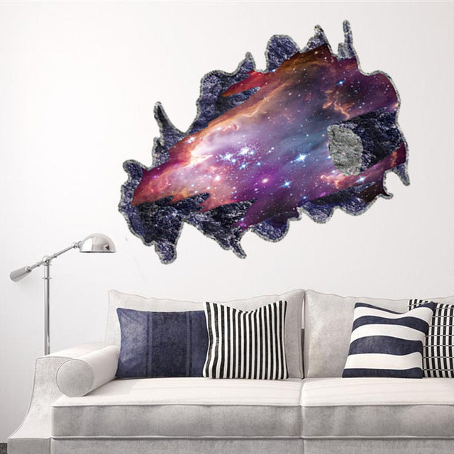 Creative 3D Deep Universe Galaxy Wall Stickers
