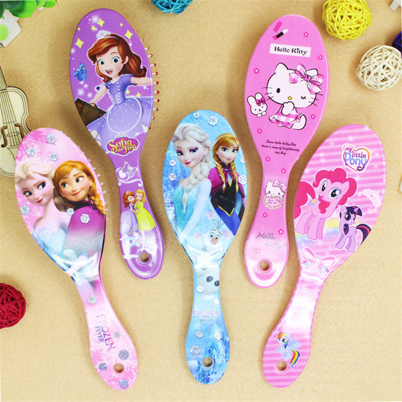 Cartoon frozen child air cushion comb lovely Curly Hair Brush Combs Gentle Anti-static Brush Tangle Wet & Dry Bristles