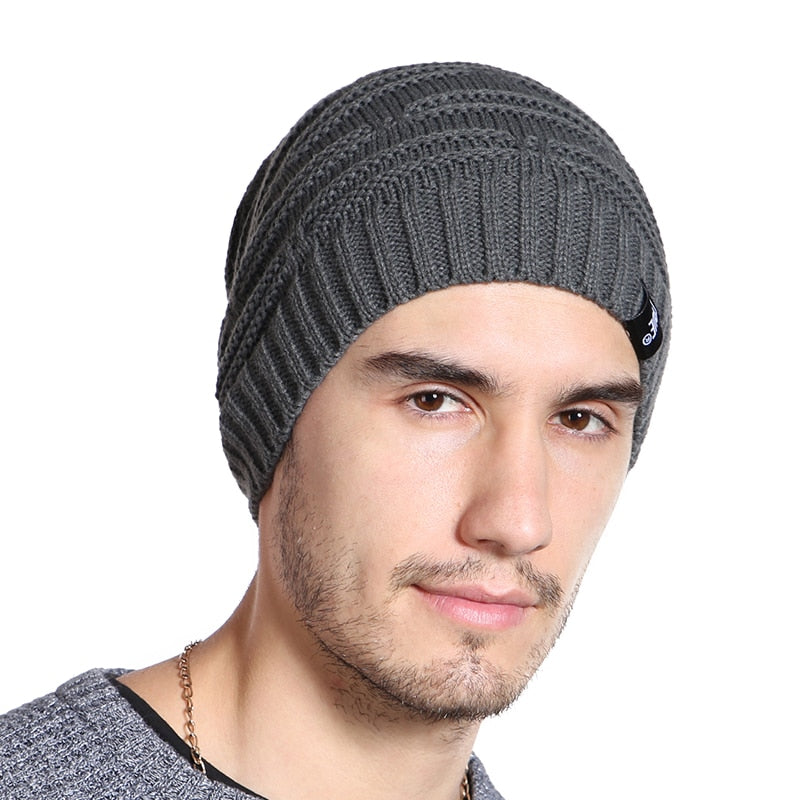Men's Knitted Bonnet Cap