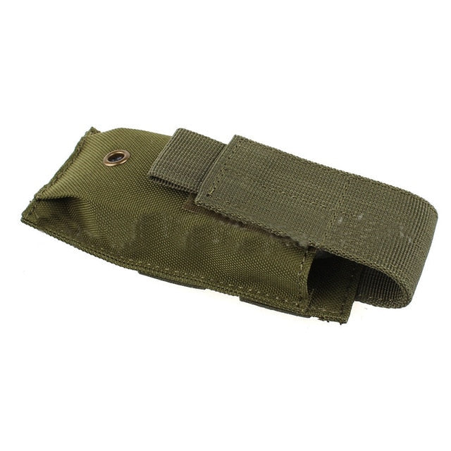Military Molle Pouch Tactical Single Pistol Magazine Pouch Knife Flashlight Sheath Airsoft Hunting Ammo Camo Bags
