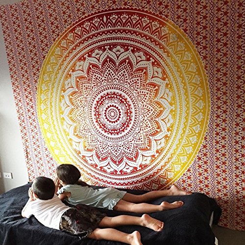 Indian Tapestry Wall Hanging Thin Blanket Yoga