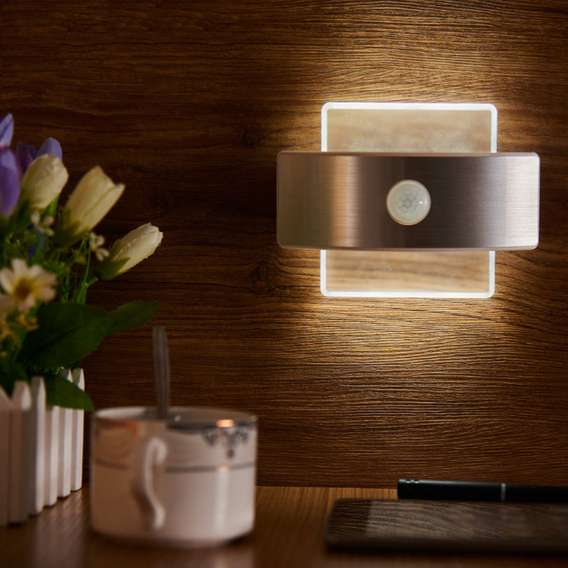 Rechargeable Wireless LED Infrared Motion Sensor Night Light Wall Lamp