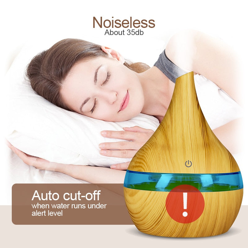 USB Electric Aroma Ultrasonic Essential Oil Air Diffuser for Aromatherapy