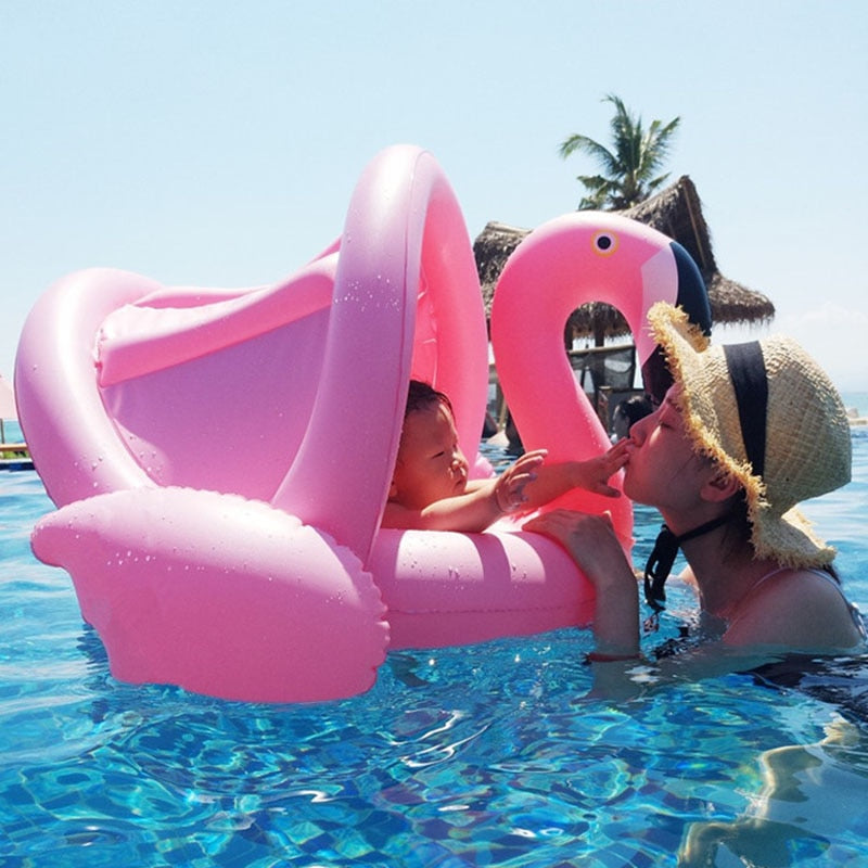 Inflatable Toddler Flamingo Pool Floatie