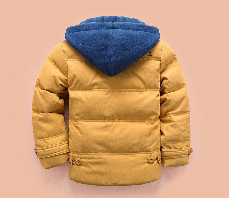 Children's 4-10T Outerwear Warm Hooded Parka
