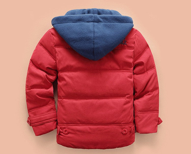 Children's 4-10T Outerwear Warm Hooded Parka