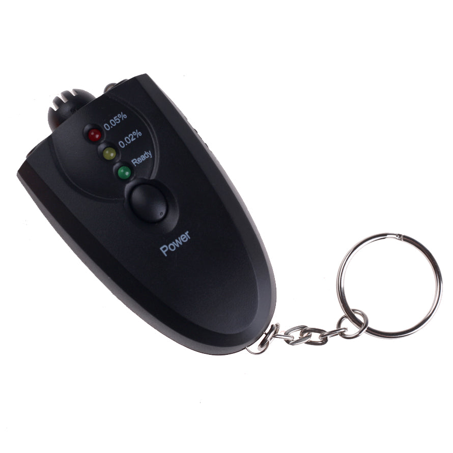 Mini Portable Keychain LED Alcohol Breathalyzer