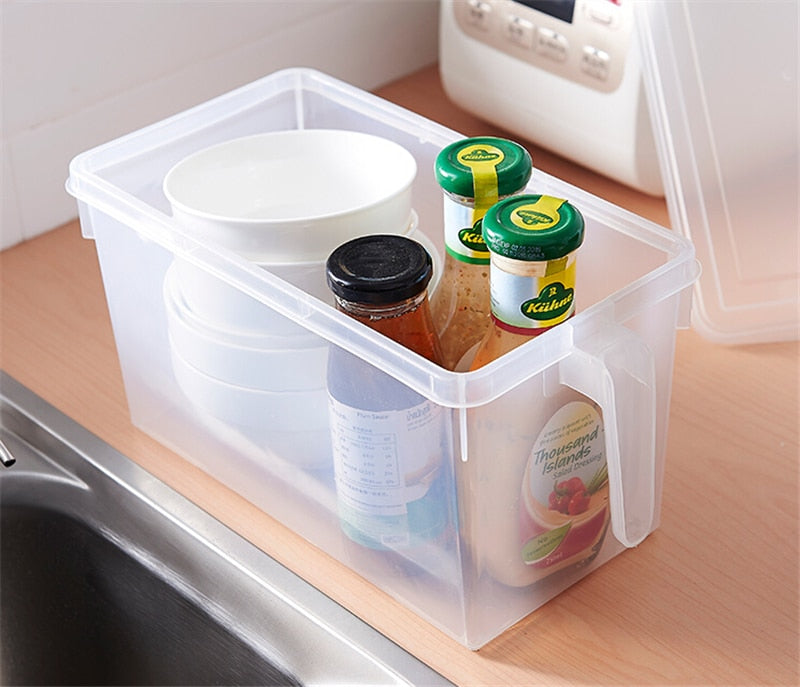 Transparent Kitchen Refrigerator Storage Boxes