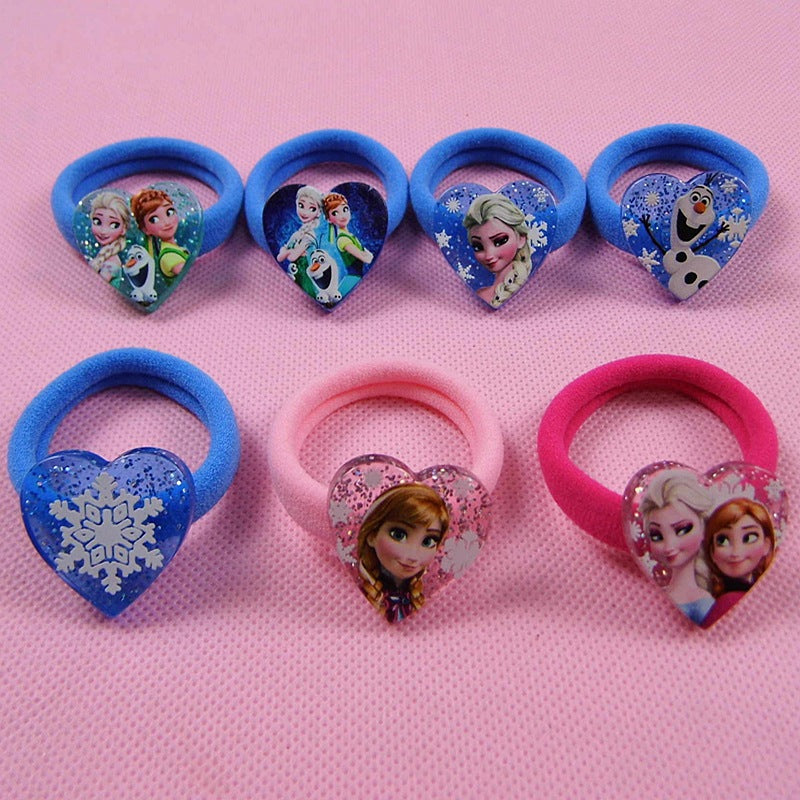 2pcs/lot Frozen doll accessories children's hair band rubber band headdress Aisha hair accessories Elsa Anna doll jewelry