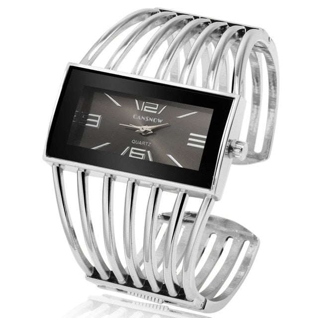 Women's Luxurious Layered Bracelet Wristwatch